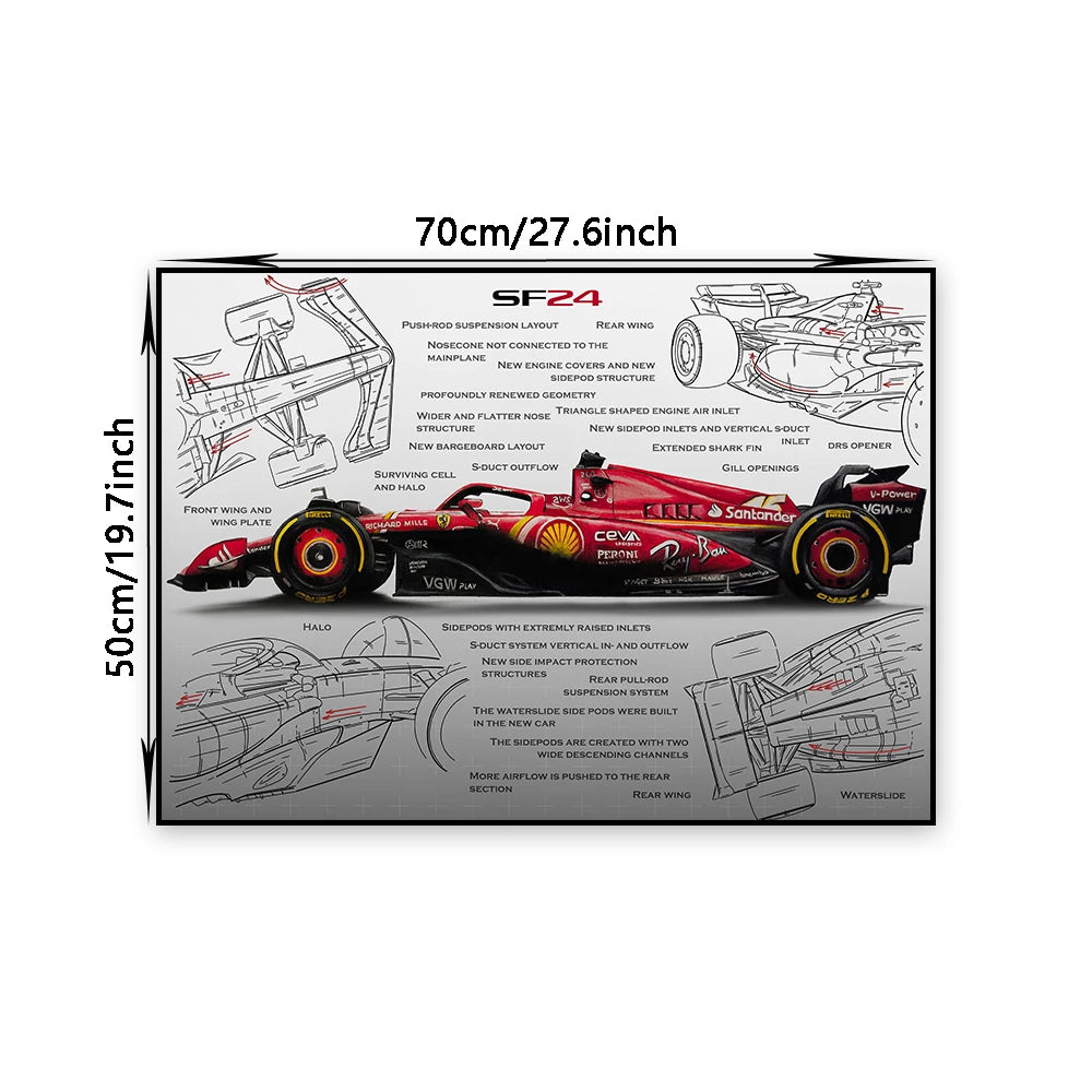 POSTER F1 FERRARI SF24