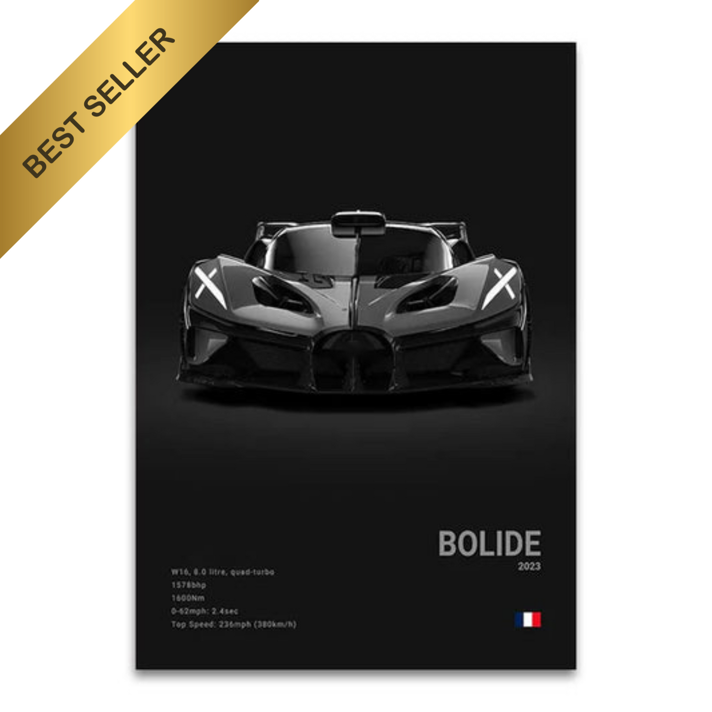 POSTER BUGATTI BOLIDE